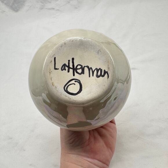 VTG Latterman pottery oil lamp - Picture 6 of 8